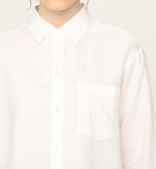 GALERIE VIE「リネンレギュラーカラーシャツ」|シャツ・ブラウス|