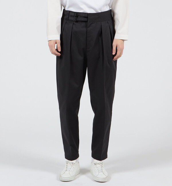 TOMORROWLAND MENS「ポリエステルコットンツイル ダブルバックルパンツ」|その他|