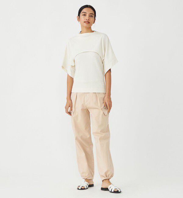 MACPHEE「ソフトコットンサテン カーゴパンツ」|カーゴ|