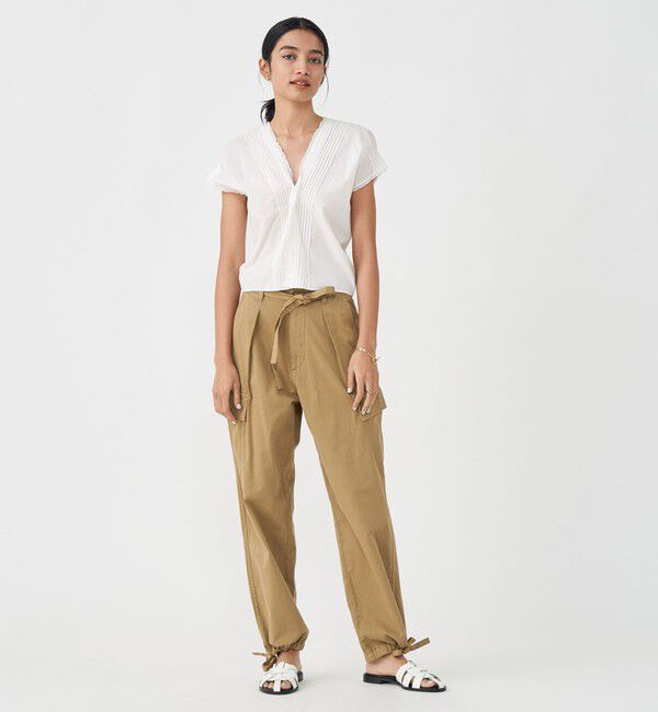 MACPHEE「ソフトコットンサテン カーゴパンツ」|カーゴ|