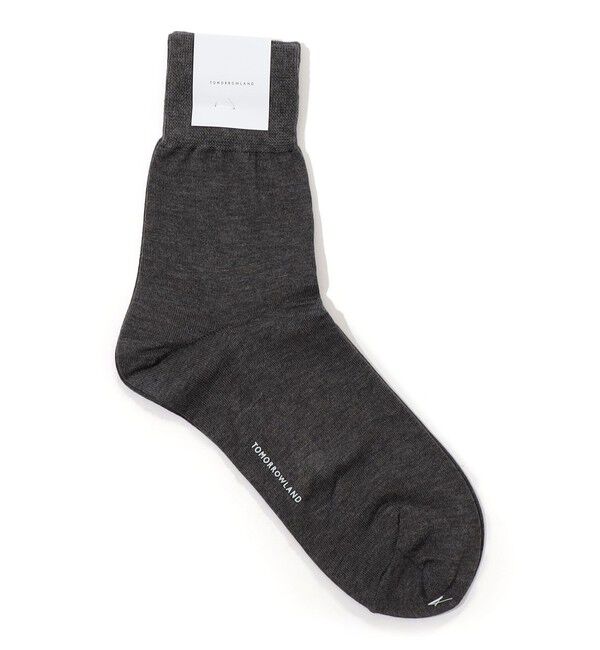 TOMORROWLAND GOODS「TOMORROWLAND コットンソックス」|ソックス|17 チャコールグレー