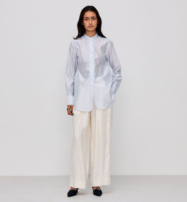 BACCA「リネンツイル タックワイドパンツ」|その他|