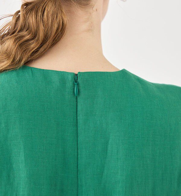 TOMORROWLAND collection「スムースリネン キーネックフレアワンピース」|ワンピース|