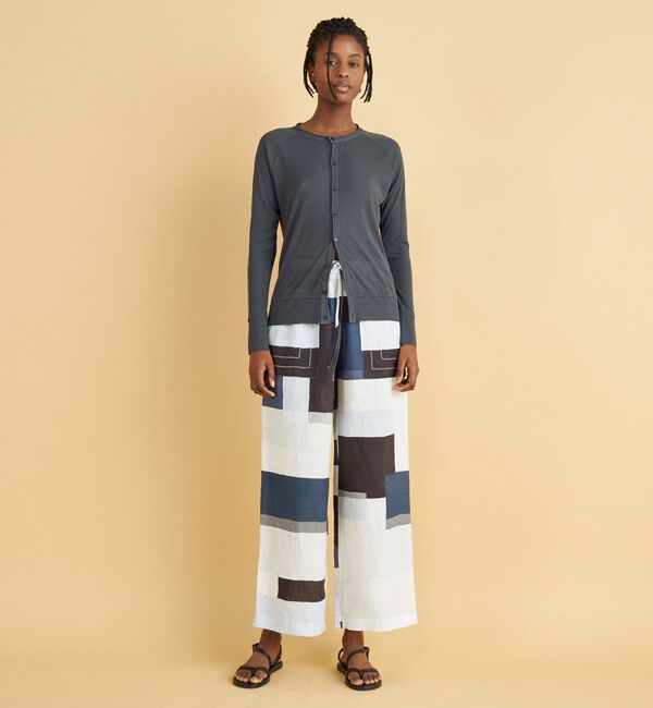 GALERIE VIE「ガーゼフライスジャージー クルーネックカーディガン」|カーディガン|