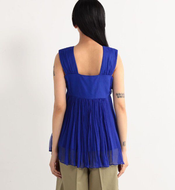 Edition「シルク ヨウリュウノースリーブブラウス」|シャツ・ブラウス|