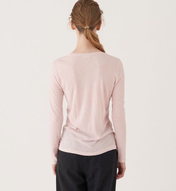 GALERIE VIE「コットンカシミヤ クルーネックプルオーバー」|Tシャツ・カットソー|