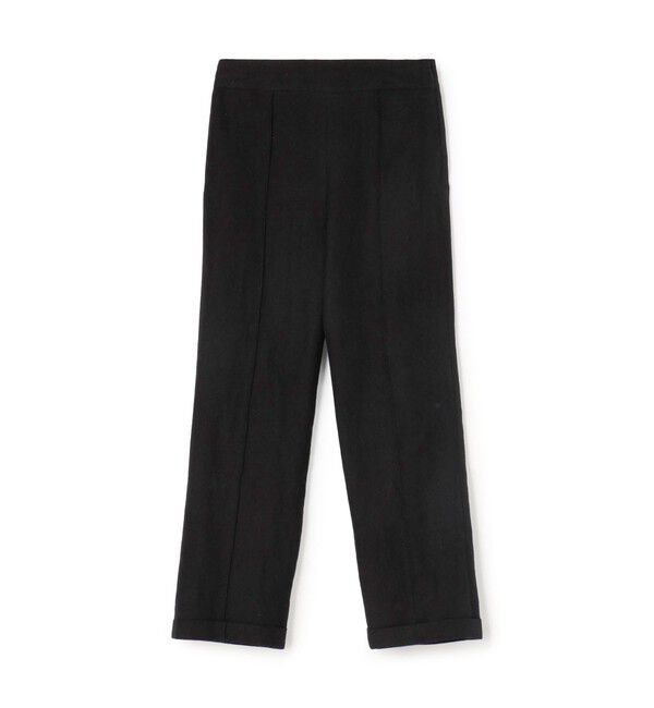 BACCA「ウールリネンギャバジン テーパードパンツ」|その他|19 ブラック