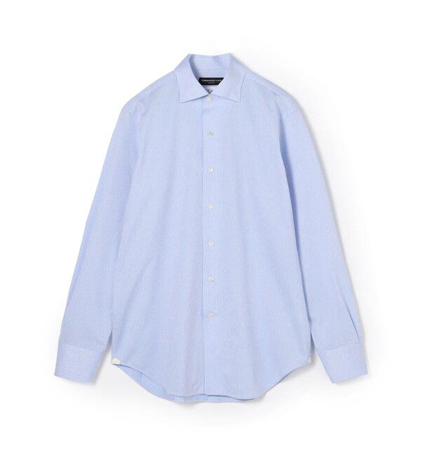 TOMORROWLAND MENS「コットンポリエステル ループボタンダウンドレスシャツ」|シャツ・ブラウス|64 ブルー系