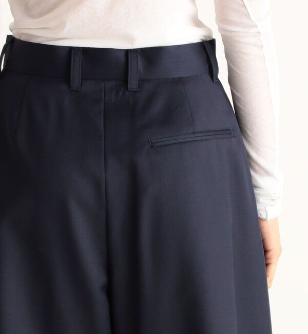 Edition「ゼニア タックワイドハーフパンツ」|キュロット|