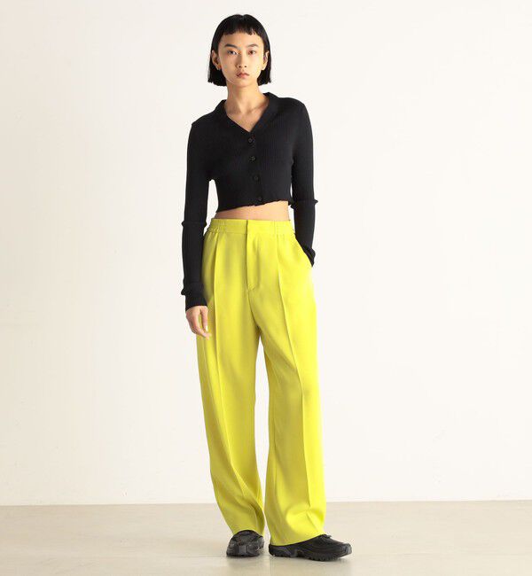 Edition「バックサテンジョーゼット スラックス」|スラックス|