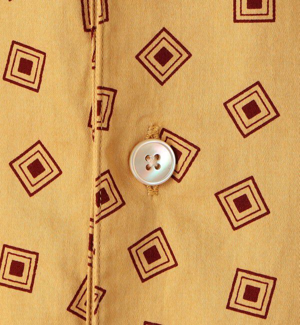 TOMORROWLAND MENS「コットンサテンプリント プルオーバータックシャツ」|シャツ・ブラウス|