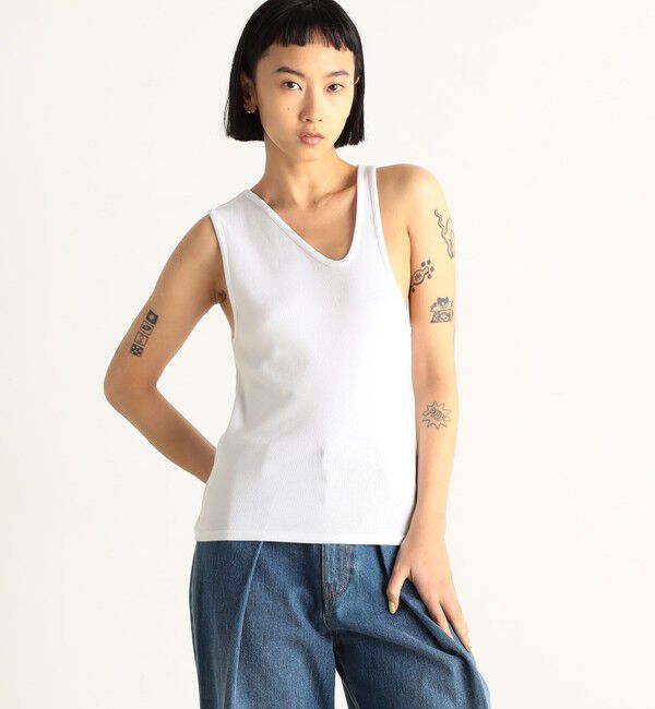 Edition「コットンフライス アシンメトリータンクトップ 」|タンクトップ|