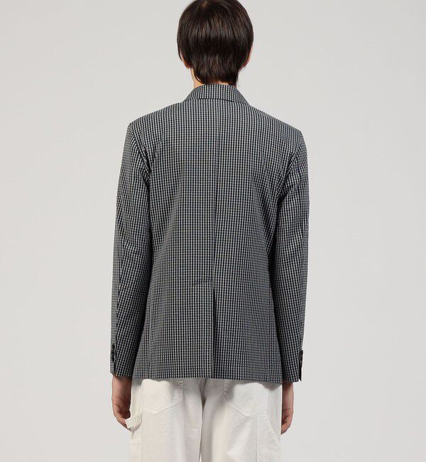 TOMORROWLAND MENS「ポリエステルウールサッカー シングルブレステッド2Bジャケット」|テーラードジャケット|