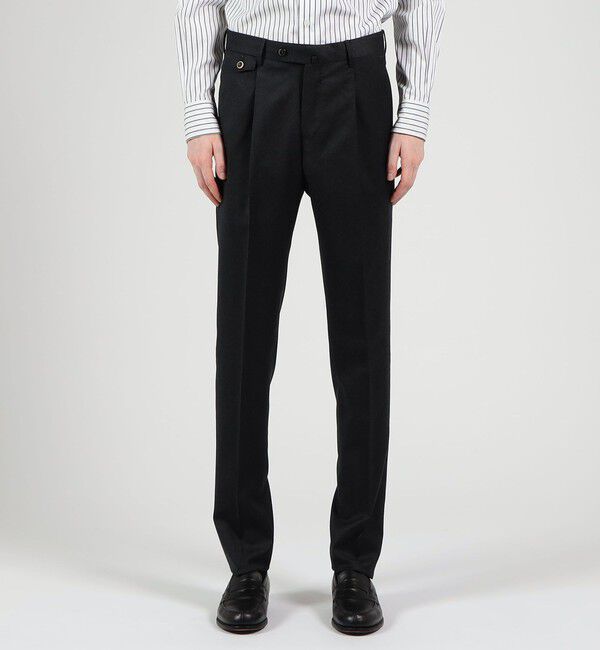 TOMORROWLAND BUYING WEAR「PT TORINO Gentleman Fit ウール 1プリーツスリムスラックス」|スラックス|