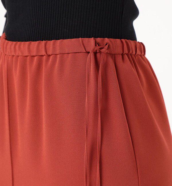 Edition「バックサテンジョーゼット タイトスカート」|スカート|
