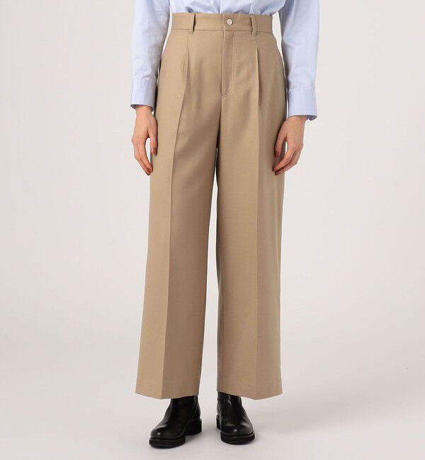 MACPHEE「ウールサキソニー ハイウエストパンツ」|その他|