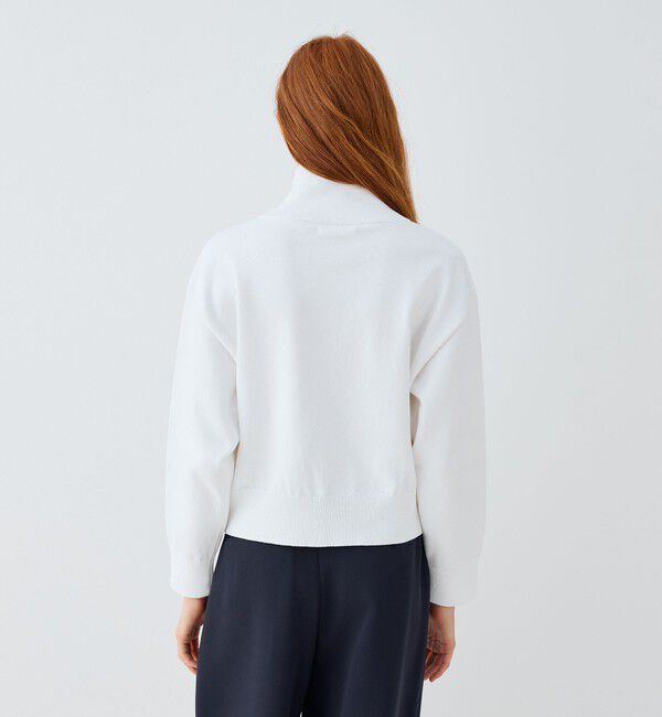 GALERIE VIE「ウェーブコットン ジップアップブルゾン」|カーディガン|