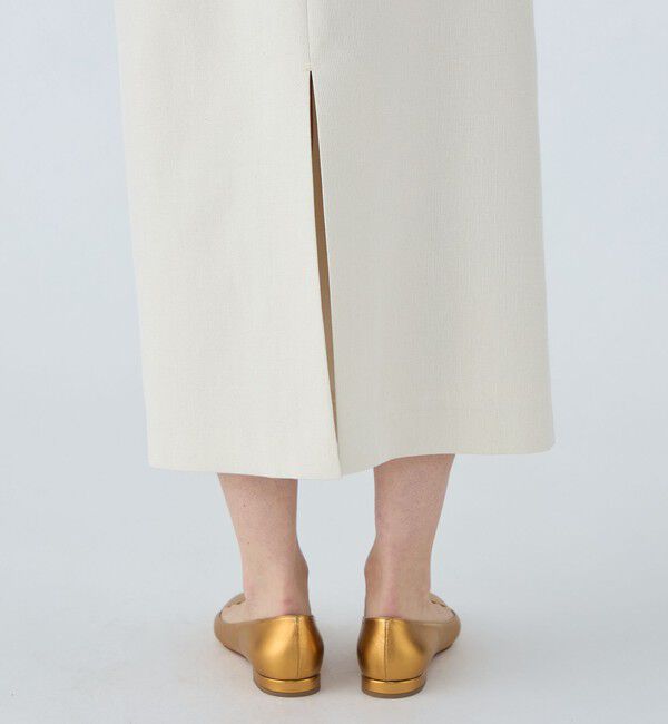 Ballsey「ラメミックスストレッチ ラップロングタイトスカート」|タイト|