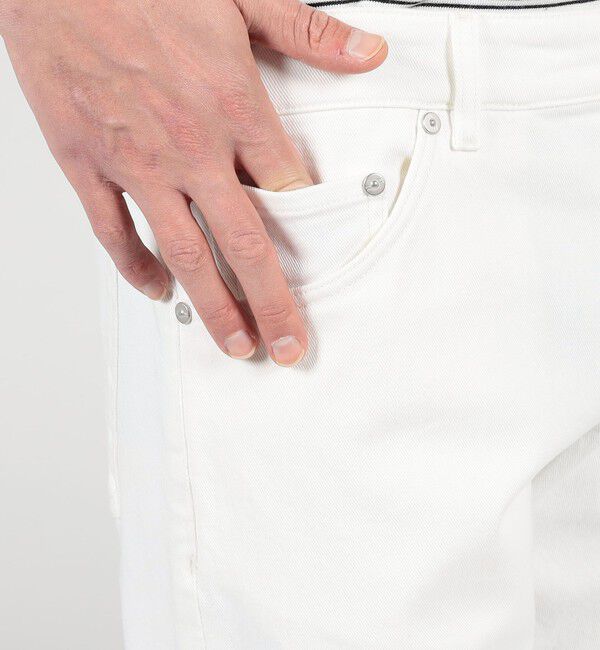 TOMORROWLAND MENS「【別注】PT TORINO ストレッチホワイトデニム 5ポケットパンツ」|デニム|