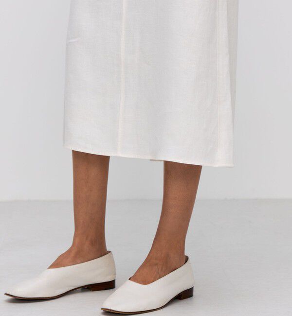BACCA「リネンツイル エプロンスカート」|スカート|