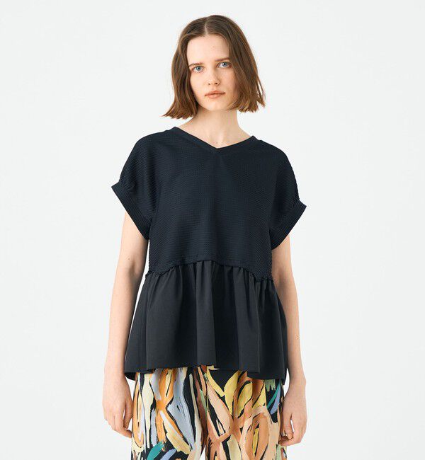 Ballsey「アイレットジャージー ソフトVネックプルオーバー」|Tシャツ・カットソー|