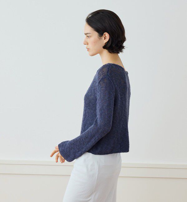 JAMES PERSE「コットンリネンオープンワーク クルーネックプルオーバー WVP3093」|ニット・セーター|