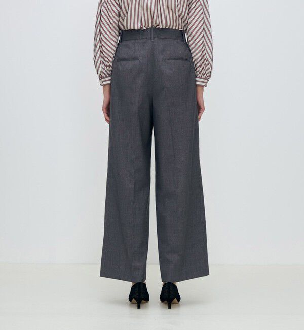 TOMORROWLAND collection「ラメグレー タックワイドパンツ」|その他|