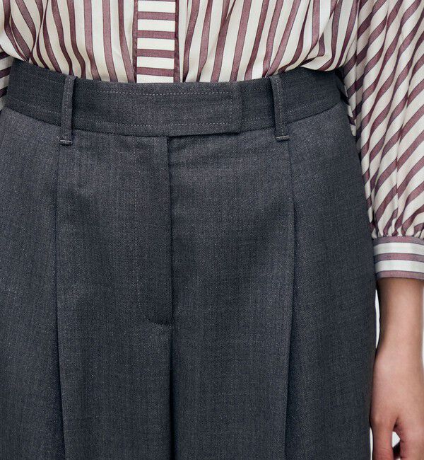 TOMORROWLAND collection「ラメグレー タックワイドパンツ」|その他|