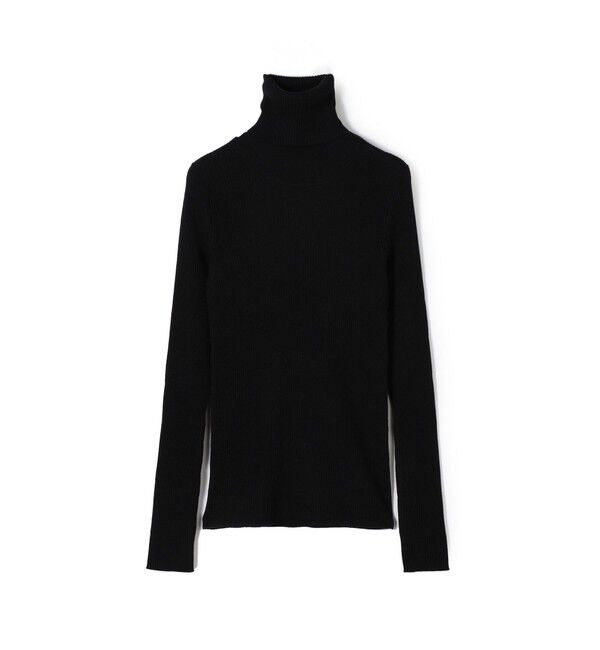 GALERIE VIE「プルミエールウールリブ タートルネックプルオーバー」|ニット・セーター|19 ブラック
