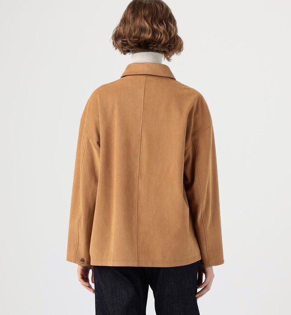 MACPHEE「フェイクスエード カバーオール」|ブルゾン・スタジャン|