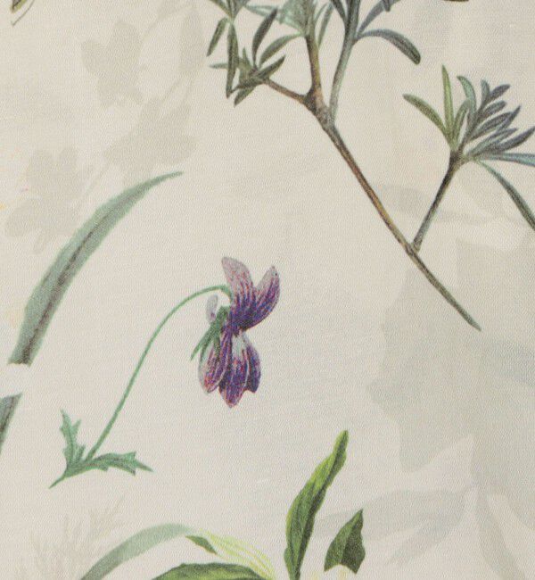 TOMORROWLAND collection「インセクトパフュームプリント ネックギャザーブラウス」|シャツ・ブラウス|