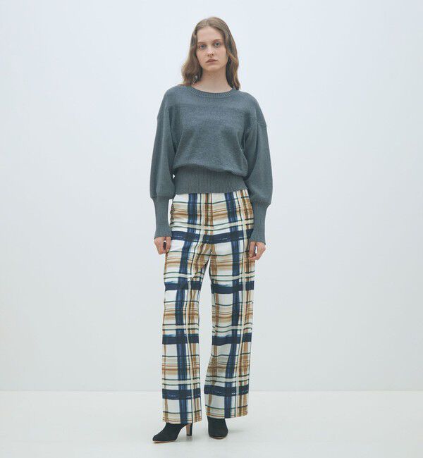 MACPHEE「コットンレーヨングログラン ストレートパンツ」|その他|