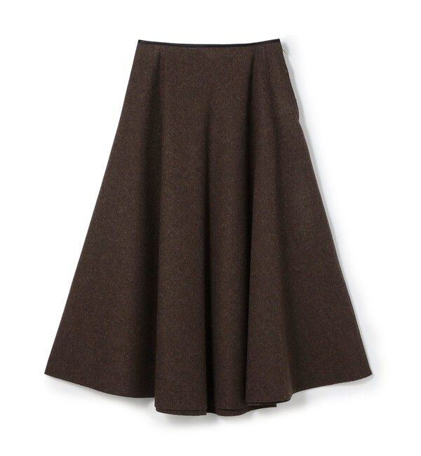 DES PRES「ミルドウール サーキュラースカート」|スカート|47 ブラウン