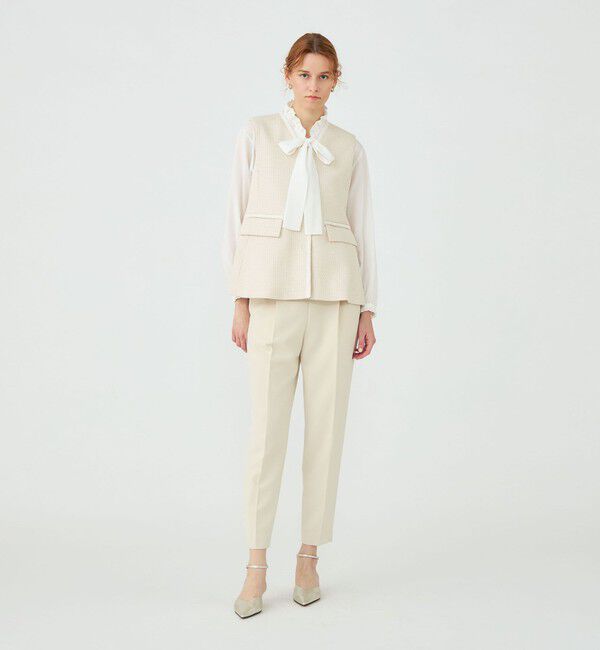 Ballsey「ライトファンシーツイード ペプラムジレ」|ベスト・ジレ|