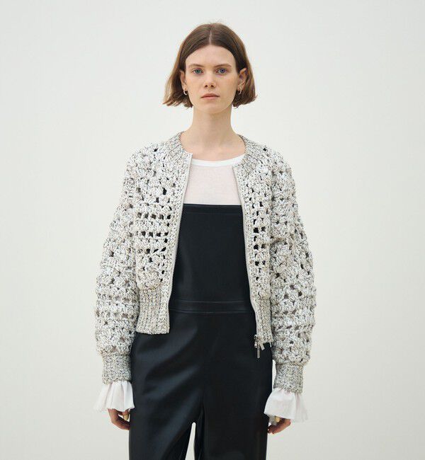 MACPHEE「ルレックスハンドニット ジップアップカーディガン」|カーディガン|