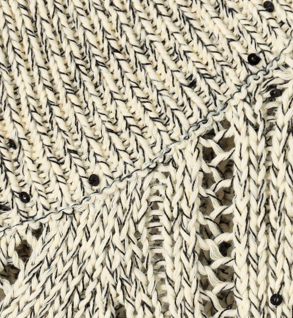 DES PRES「コットンスパンコールムリネ キーネックプルオーバー」|ニット・セーター|