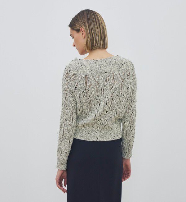 DES PRES「コットンスパンコールムリネ キーネックプルオーバー」|ニット・セーター|