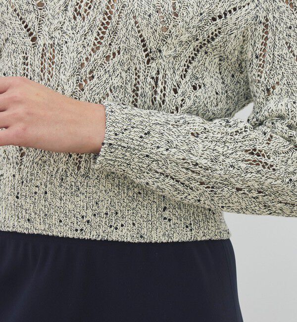 DES PRES「コットンスパンコールムリネ キーネックプルオーバー」|ニット・セーター|