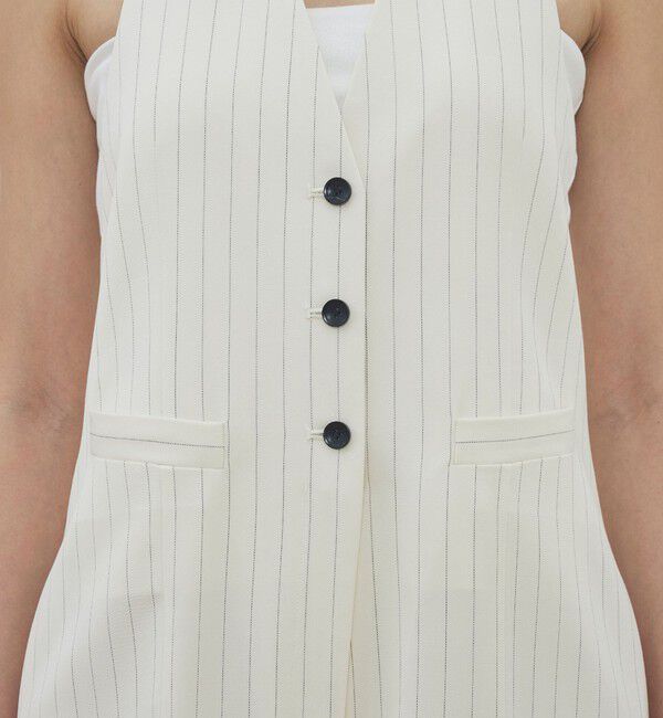 DES PRES「ウールドスキン ホルターネックジャンプスーツ」|オールインワン|