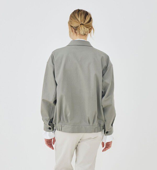 GALERIE VIE「ノンマーセライズドコットン コクーンバックブルゾン」|ブルゾン・スタジャン|