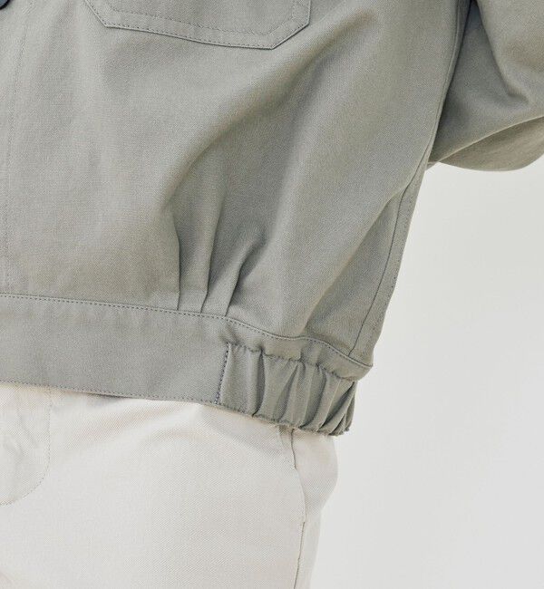 GALERIE VIE「ノンマーセライズドコットン コクーンバックブルゾン」|ブルゾン・スタジャン|