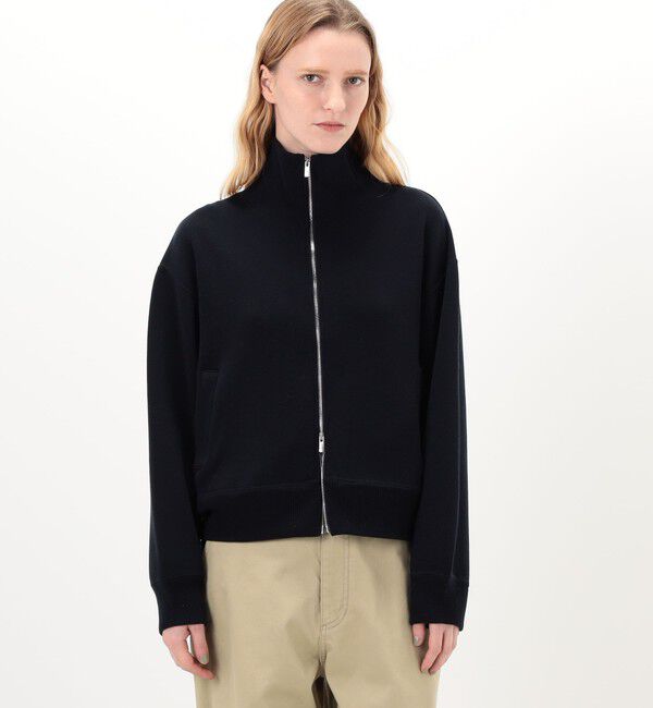 GALERIE VIE「コットンスピニングウール トラックジャケット」|ブルゾン・スタジャン|