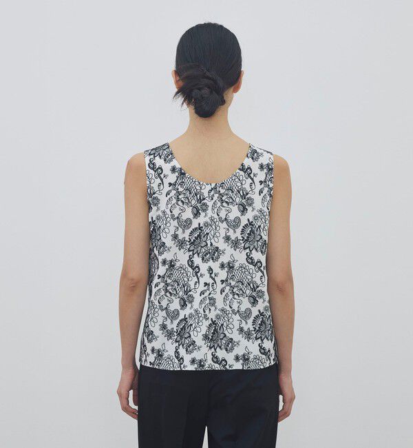 DES PRES「マリンレースエンブロイダリー ノースリーブトップス」|シャツ・ブラウス|