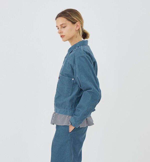 GALERIE VIE「【WEB先行予約】ライトコーデュロイ プリーテッドジャケット」|ブルゾン・スタジャン|