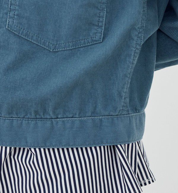 GALERIE VIE「【WEB先行予約】ライトコーデュロイ プリーテッドジャケット」|ブルゾン・スタジャン|