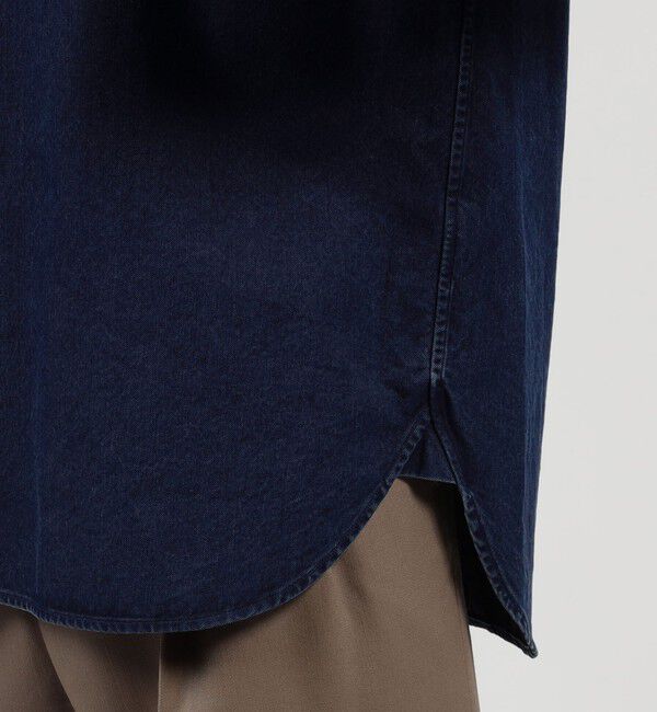 TOMORROWLAND MENS「コットンインディゴ セミワイドカラーシャツ CANCLINI」|シャツ・ブラウス|