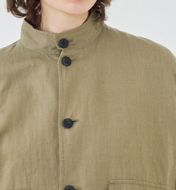 GALERIE VIE「ダストリネン スタンドカラーブルゾン」|ブルゾン・スタジャン|