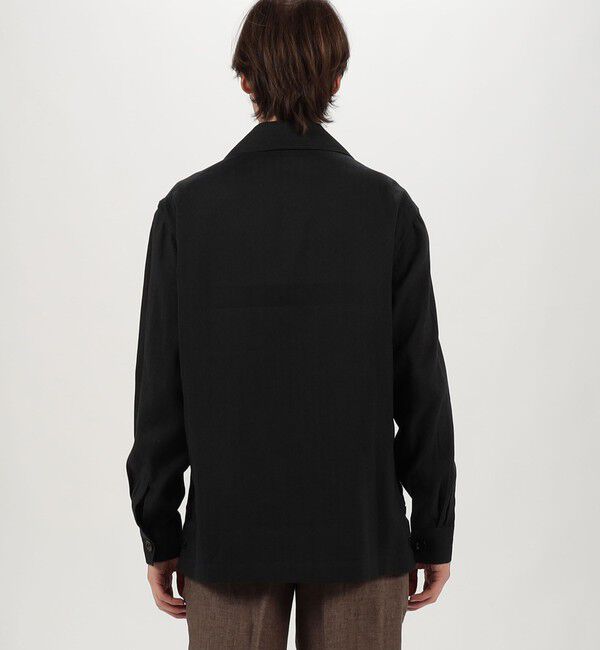 TOMORROWLAND MENS「リネンコットンヘリンボーン ハンドカバーシャツブルゾン」|ブルゾン・スタジャン|