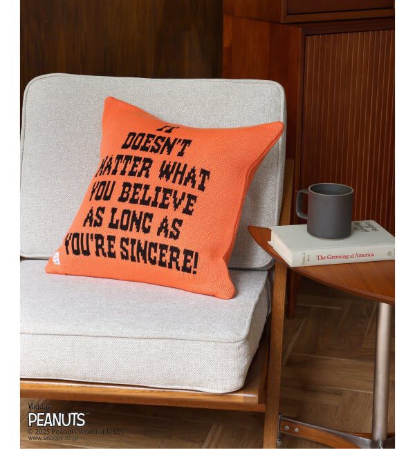 journal standard Furniture「【PEANUTS&times;SPORTS WEAR by JSF】別注 KNIT CUSHION クッションカバー」|クッション・クッションカバー|
