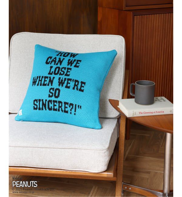 journal standard Furniture「【PEANUTS&times;SPORTS WEAR by JSF】別注 KNIT CUSHION クッションカバー」|クッション・クッションカバー|